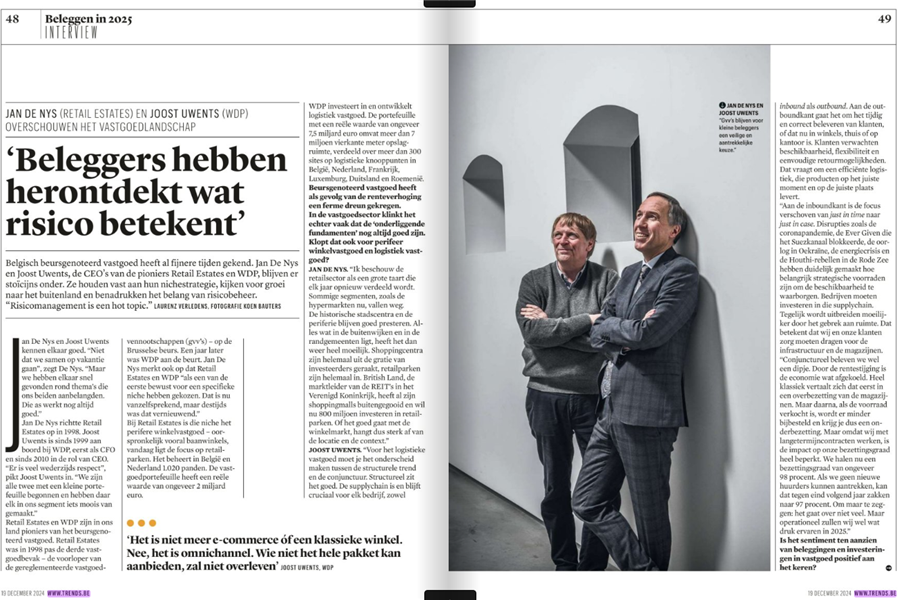 CEO Jan De Nys interviewed in Trends business magazine